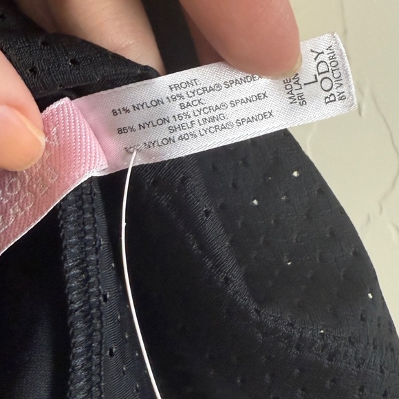 Victoria’s Secret Y2K 2003 Racerback Jersey Tank Top Body Victoria Black Large - Picture 4 of 5